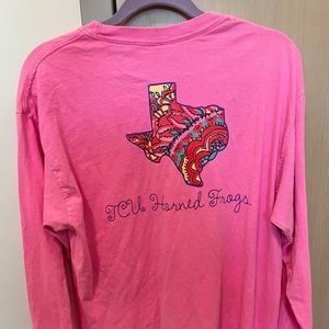 TCU pink long sleeve